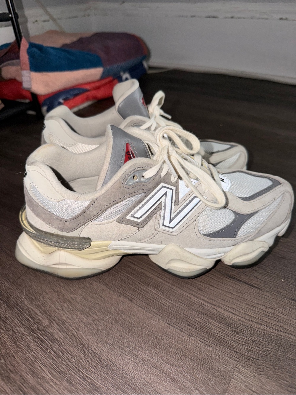 New Balance Off-White Gray Suede Mesh Runner